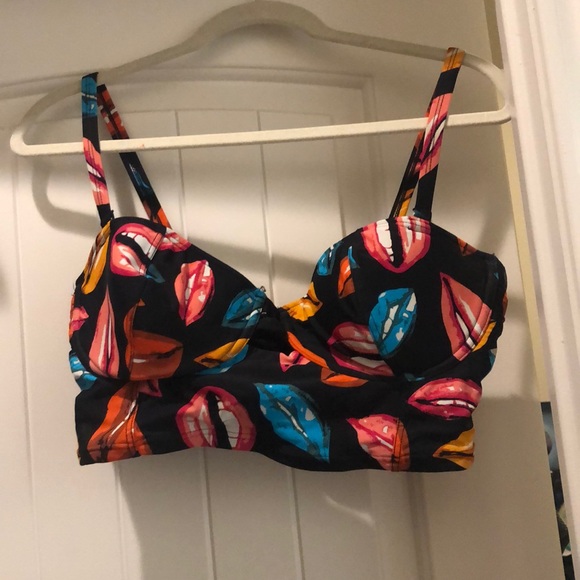 2FOR$20 Lip Print Bikini Set No Tags 3X - Picture 3 of 5